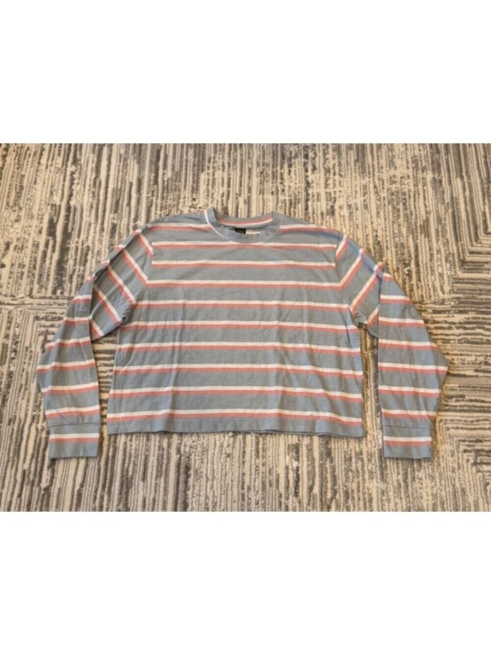New Wild Fable women's medium blue/pink/white long sleeve top